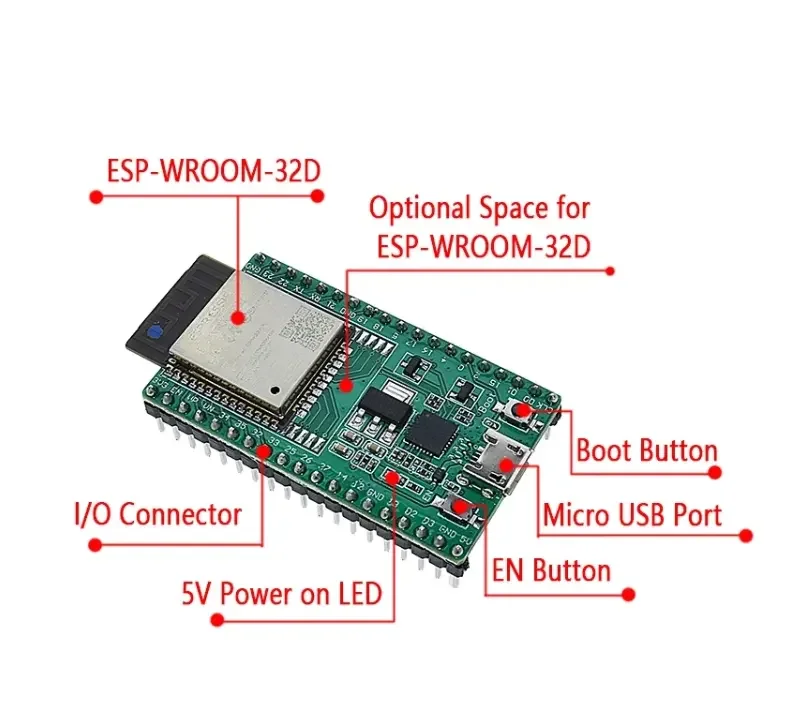 Esp32 devkitc核心板esp32开发板esp32 wroom 32d Esp32 wroom 32u绿色 Buy Esp32模块