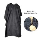 Cape Haircut Custom Polyester Black Cloth Haircut Cape And Hairdressing Salon Shawl And Apron