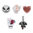 All Saints' Day Skull Charms For Bracelets Bulk 925 Sterling Silver Necklace Fit For Pandora