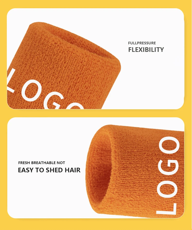 Custom logo comfortable tennis sweatband breathable wrist tube hand towel sweat-absorbent band wristband Custom logo comfortable tennis sweatband breathable wrist tube hand towel sweat-absorbent band wristband