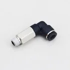 Fitting Fittings PLL Lengthen L Type 90 Degree Elbow 1/4 Male Thread Push To Connect Pipe Plastic Bulkhead Air Fitting