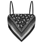 Hot Sell Summer Sexy Bohemia Handkerchief Stain Cami Bandana Women Top