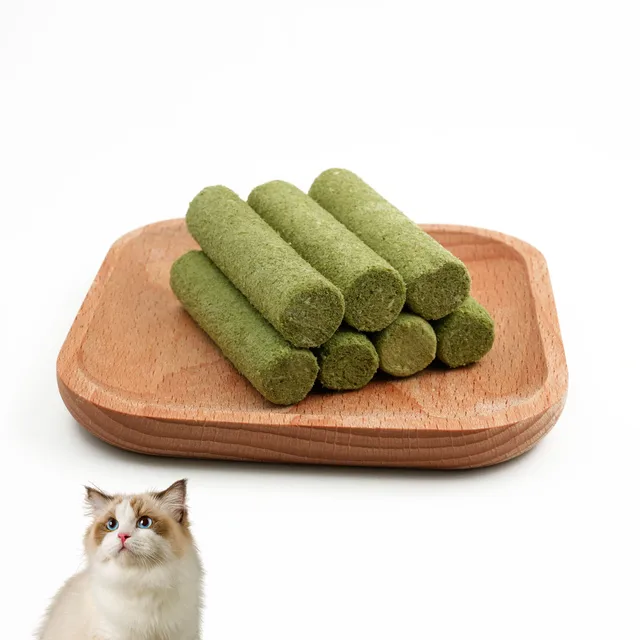 Factory Direct Sale Catnip Freeze Dried Grass Cat Treats Cat Grass Sticks Teething Stick