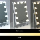 Mirror Home Decor Framed Led Mirror Hollywood Style Mirror Stand Makeup Mirror With Led Bulbs