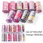 Nail 2020 Valentine's Day Nail Art Decals Full Transfer Foil Nail Foil For Nail Art Sticker