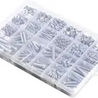 M3 High Quality Phillips Pan Head M3 M4 M5 M6 Bolts Screws Nuts Flat Gasket Washers Assortment Fastener Kit