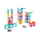 Toys 2021 New Popular Ball Run Magnetic Tiles Magnet Blocks Construction Educational Toys For Child