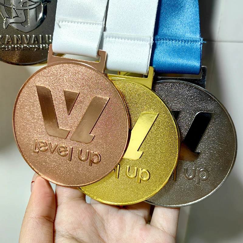 Custom 3D Gold Silver Bronze Zinc Alloy Rhythmic Gymnastics Medal Modern Style Sport Award Medal by Manufacturer factory