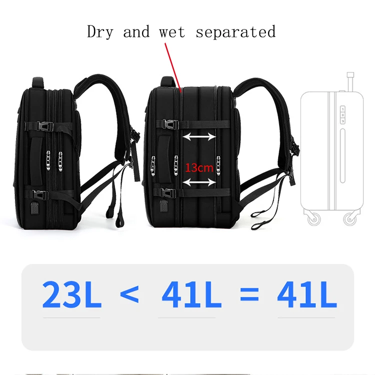 Wholesale Notebook Bags USB Charging Business Laptop Backpack Custom logo Men Back Pack Backpack Bag