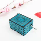 Musical Music Custom Christmas Musical Box Wood Crafts Engraved Gift Harry Potter Hand Crank Music Box