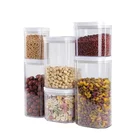 Plastic High Quality Plastic Clear Baby Food Storage Containers With 6-Piece Pantry Organization