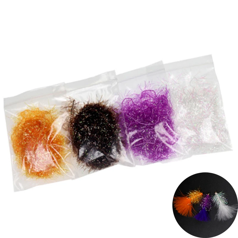 10 Colors to choose Tinsel Chenille Line Crystal Flash Line Fly Tying Materials