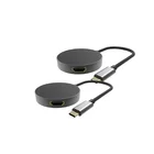 Adapter To Usb Behpex 2-Port Multi Adapter USB-C To 2x HDMI Video Splitter USB Type-C To HDMI
