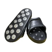 Epoxy Floor Spikes Shoes Perfect for Epoxy Floor Overlays Cover Installation Black Spiked Shoes