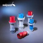 Electrical Plugs Waterproof PA66 16a 32a 63a Industrial Female Electrical Plugs Sockets Power
