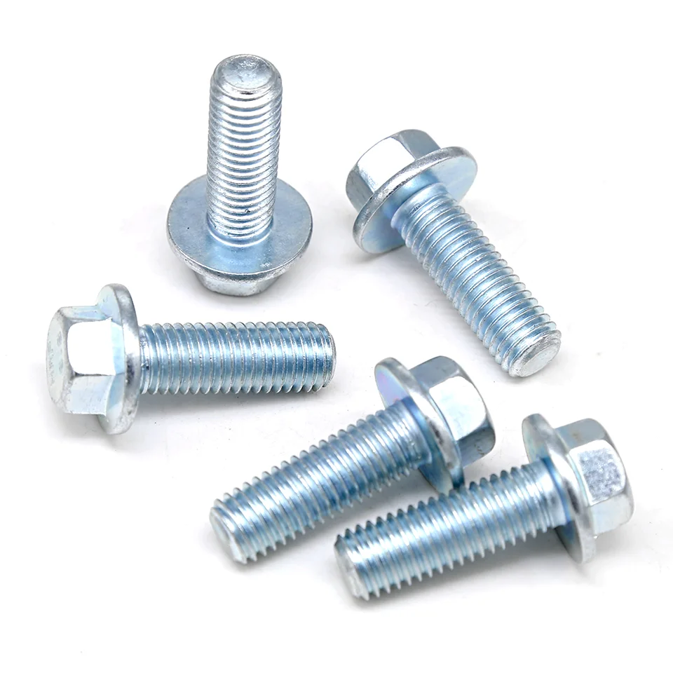 Good Price Carbon Steel Bolt DIN6921 Hexagon Flange Bolts DIN6921 Hex Head Flange Bolts for Building factory