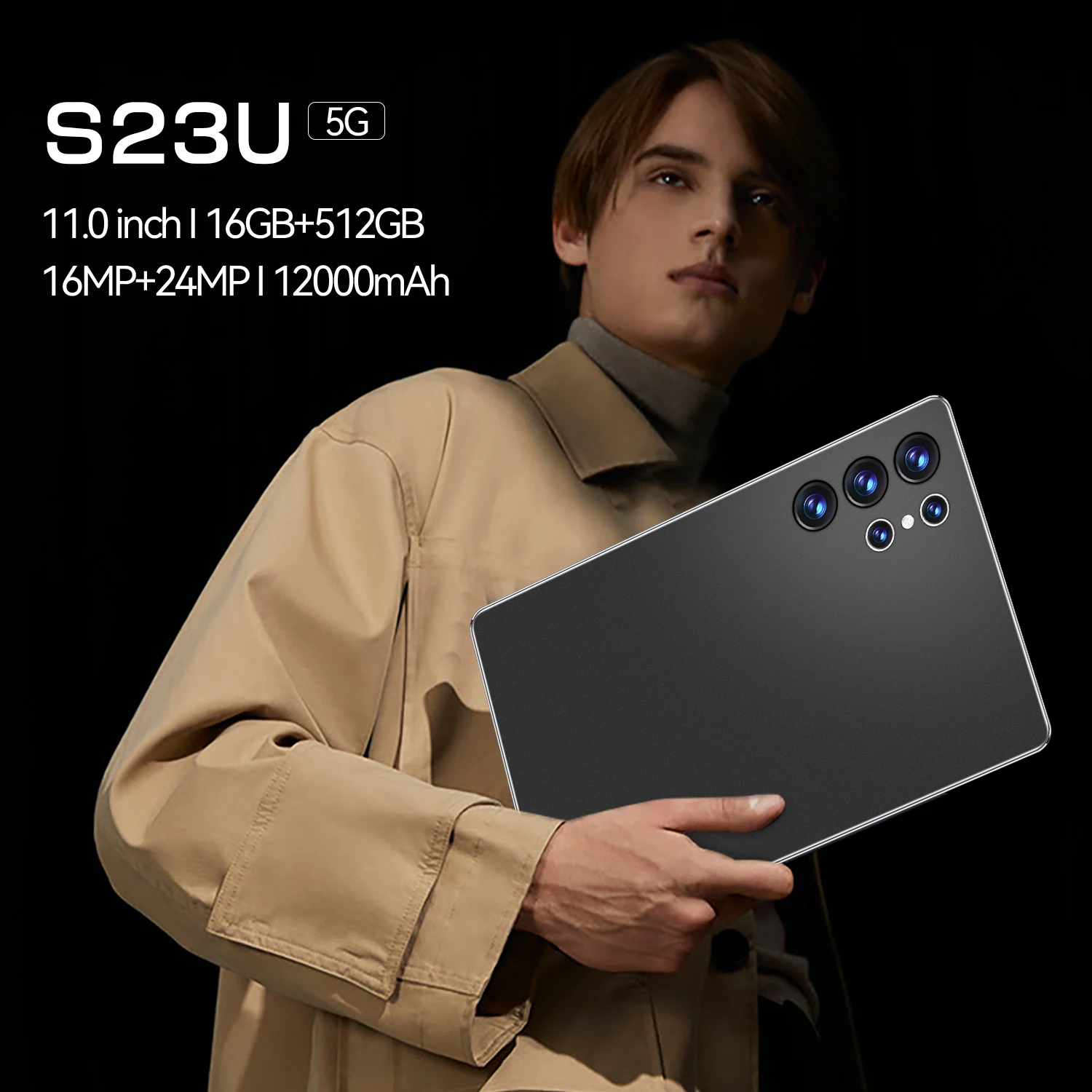 16GB+512GB Dual SIM Android Tablet 10.1 Inch, Educational with Phone Call Feature S23U Branded