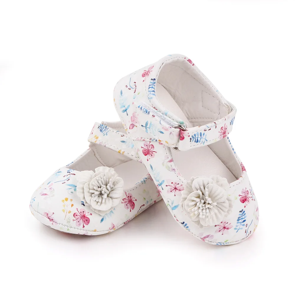 Beautiful Floral Princess Shoes for Newborn Baby 2025 Infant Toddler Breathable Shoes supplier