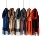 Scarf Long 2021 New Style Autumn And Winter Cashmere Feeling Scarf Thicken Long Tassels For Women