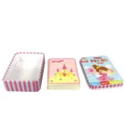 Toys Paper Custom OEM Kids Toys Educational Play Paper Cards Children Educational Play Paper Cards Toys With Tin Box
