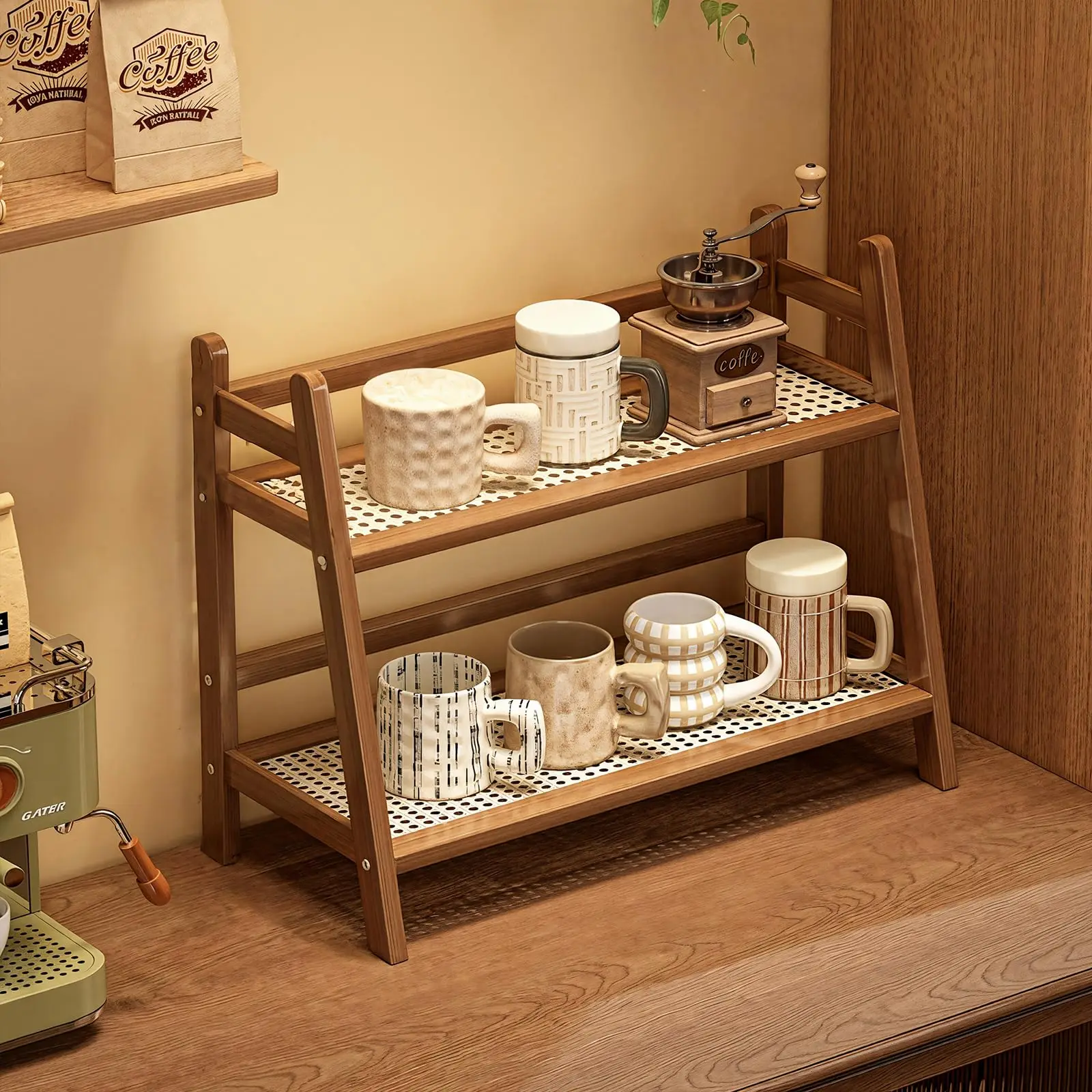 coffee bar accessories cup display storage container-8
