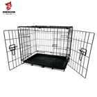 Dog Cage Cage For Dogs Factory Wholesale Multisize Black Outdoor Folded Wire Dog Cage For Large Dog