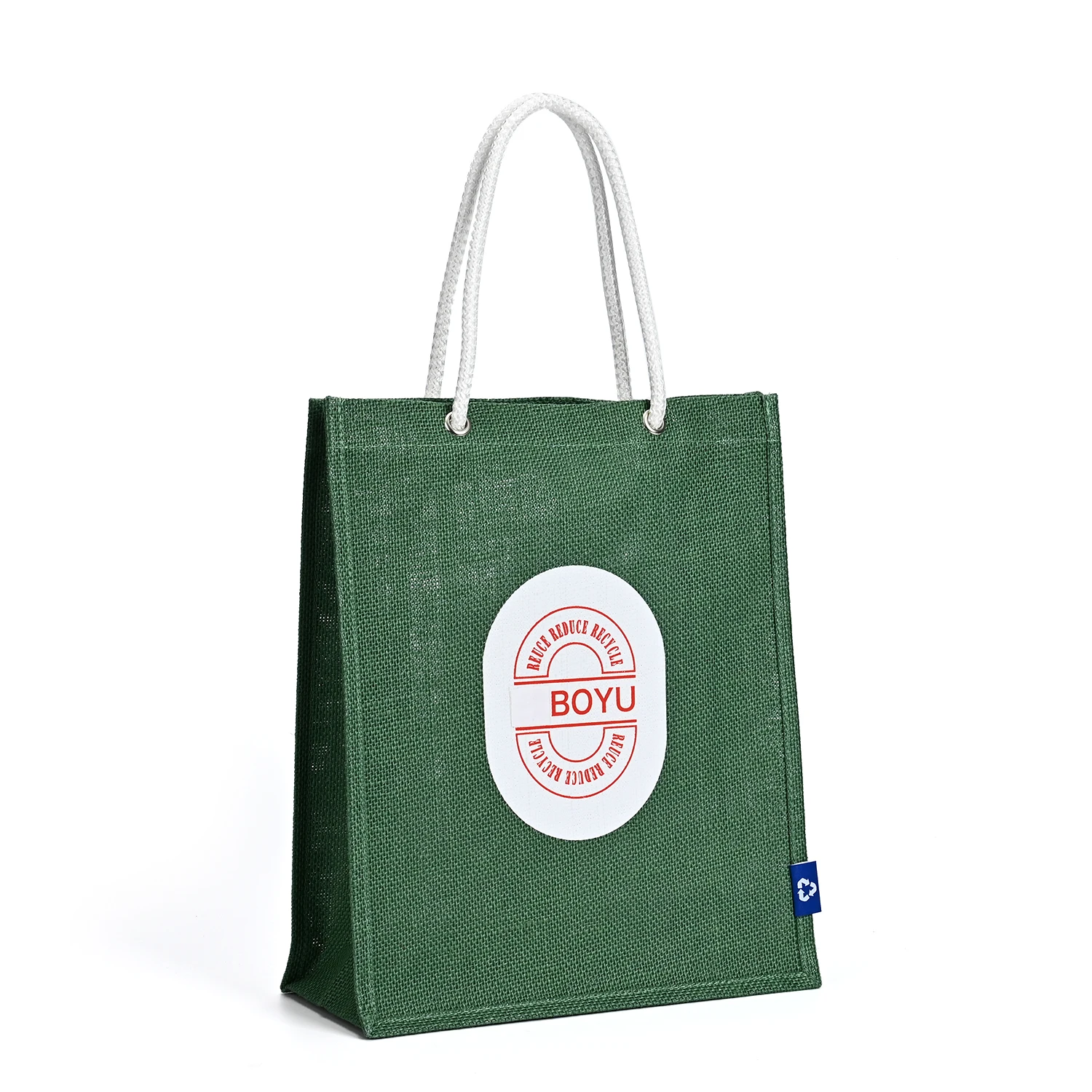 Customized Large Capacity Jute Beach Tote Bag with Rope Handle Outer Pocket Burlap Style-for Travel or Shopping supplier