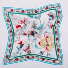 Silk Scarves Famous Brands Logo Printed Custom Designer Square 100% Silk Scarf