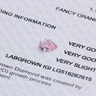 Wholesale Price 1.19 Carat Fancy Orangy Pink Pear Cut Lab Grown Diamond With Certificate For Jewelry Making