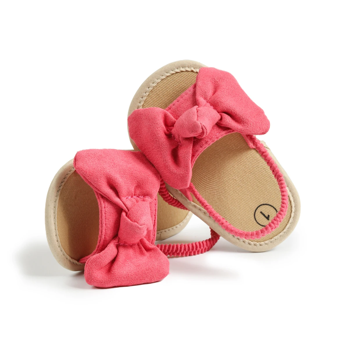New Arrivals Wholesale Newborn Bowknot Slippers Indoor Girl Breathable  Cotton Soft Sole 0-18 Months Baby Girl Sandals