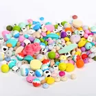 Beads Supplier Beads Rosy Clouds Heart Flower Silicone Teething Beads Wholesale Alphabet Letter Beads