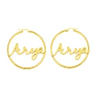 Gold Earrings Joycuff Amazon'S Best Selling Gold Hoop Custom Name Stainless Steel Earrings For Women