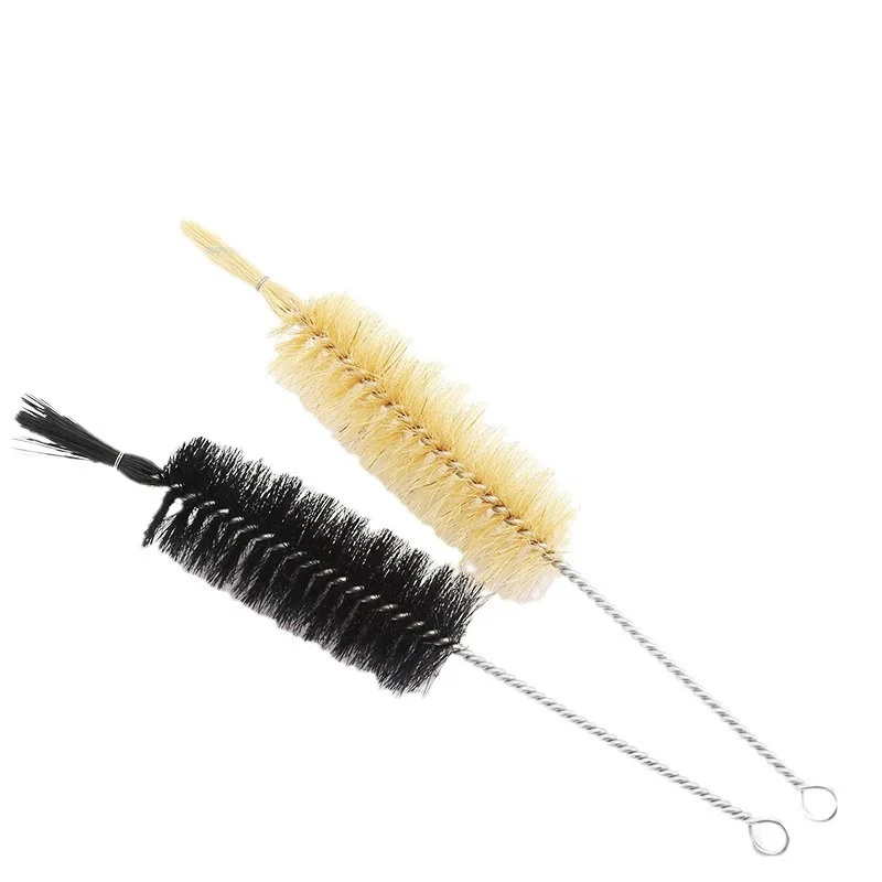 High Quality Pig Bristles And Horsehair Pipe Tube Sprial Cleaning Brush Bottle Washing Brush
