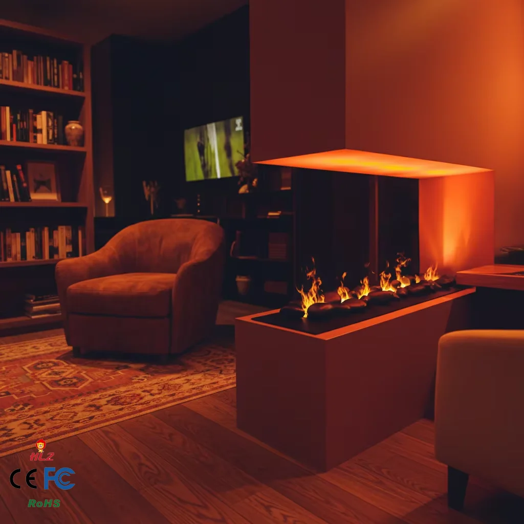 Electric Fireplace, Wall, 3D - detail 22