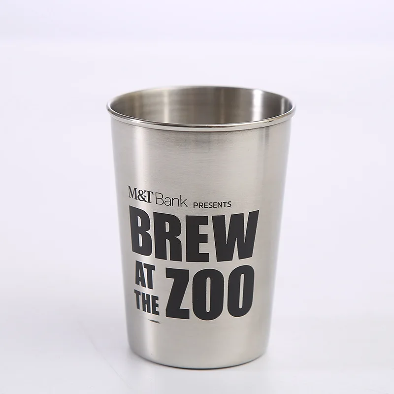 Custom Tea Cup Metal Beer Cups Stainless Steel Pint Glass Cup