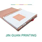 Free Sample Custom Design Flowery Cover Gold Corner Spiral Undated Stationery 2021 2022 Diary Planner