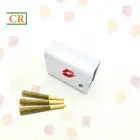 Tin Small Tin Box Small Size 2.25" Child Resistant Rectangle Recyclable Tin Box For Mini Size Re-rolled Joints