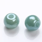 Decorative Beads 20mm Round Cut Colored Plastic Decorative Sugar Gold Foil Jelly Rosery Plastic Beads