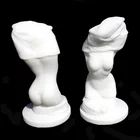 Goddess Wholesale Natural White Jade Crystal Figurine Carving Goddess Women Body For Home Decor