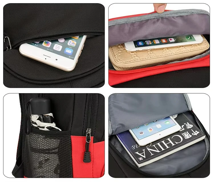 Multi Tier Storage Space Travel Backpack University Casual Laptop Backpack Unisex School Bag