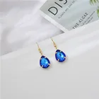 Gem Earrings High Quality Gem Gold-plated Rhinestone Large Round Crystal Diamond Earrings