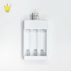 Battery Charger 3-slot Rechargeable YLUSB-02 Lithium Battery Charger With Battery
