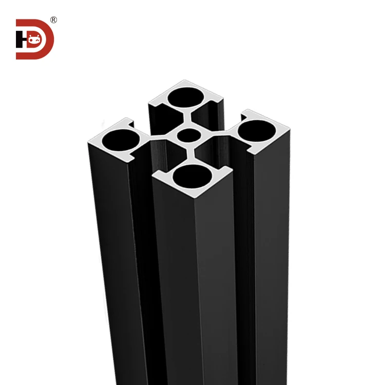 Industrial Extruded Black Aluminum Profile 3030 Aluminum Alloy Profile 3030 Equipment Frame Profile details