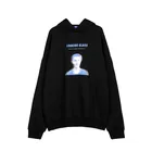 Hoodie 9569#Ovdy 20fw Wrinkle Resistance Casual Virtual Portrait Black White Fashion Hoodie