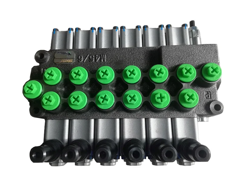 Monoblock  hydraulic control valve   M45/6   6 spools directional valve  for Mobile hydraulics