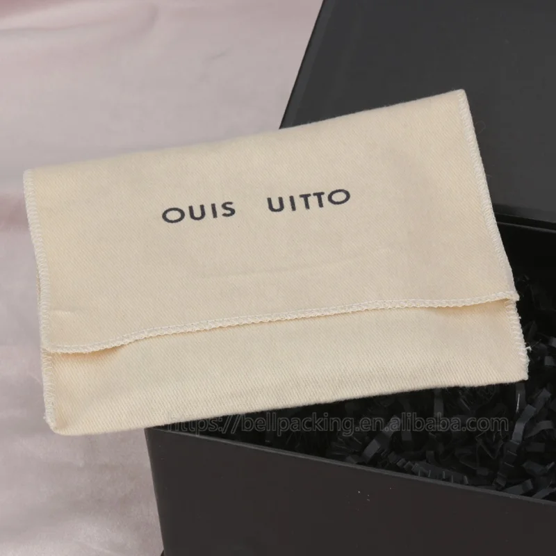 Custom Luxury Ivory Cotton Cloth Gift Packaging Envelope