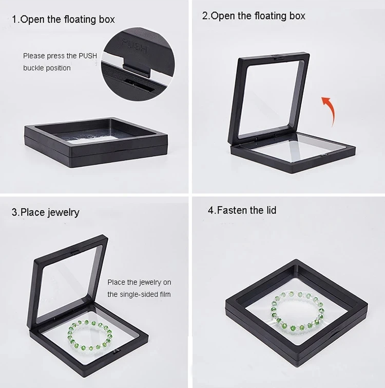 Organized earring storage in clear display case Earrings displayed in individual compartments of jewelry organizer