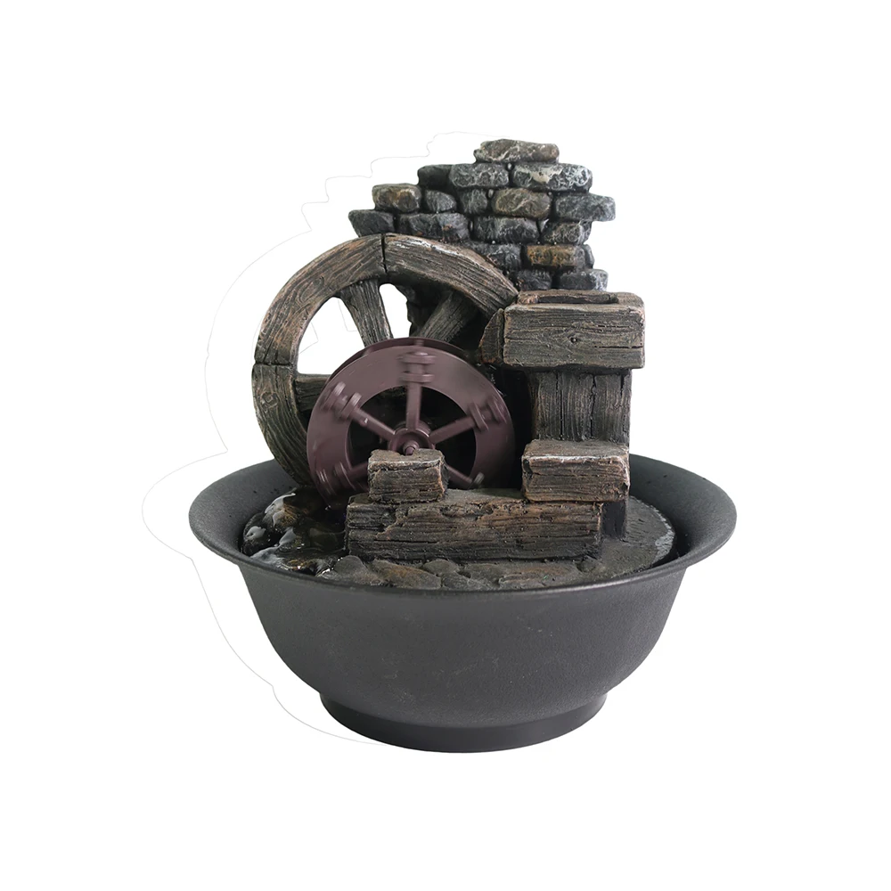 gift idea tabletop country style fairy garden resin water