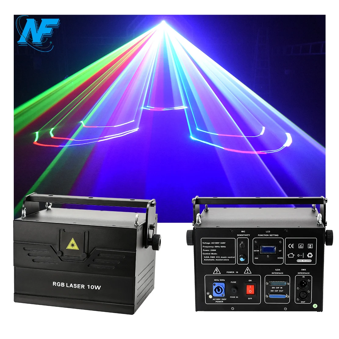 New Feel Nf-903d Programmable 30kpps 3w Rgb Animation Laser Light - Buy Sd  Card Laser Light,Programmable Laser Light,3w Rgb Laser Product on  