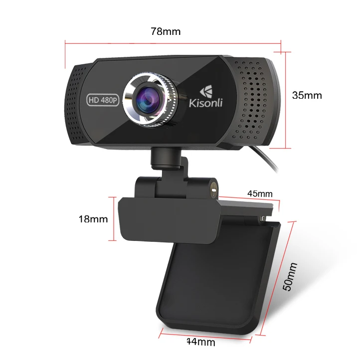 Tianli — webcam flexible usb 480p, avec microphone, nouvelle collection